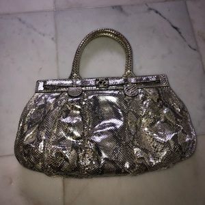 Zagliani Python Roccia Bag